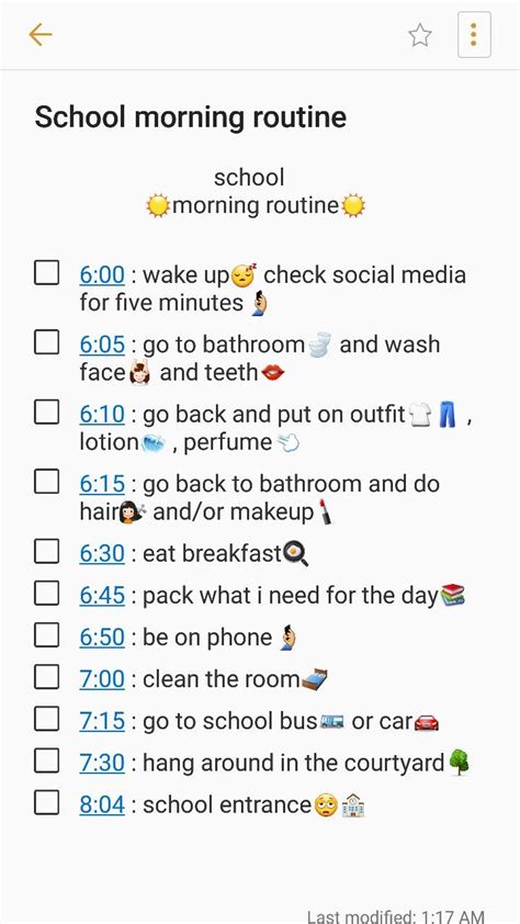 Pin By Sophia On Back To School School Morning Routine Morning