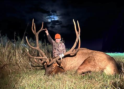 Warren Minnesota 13 Year Old Shoots Trophy Bull Elk In Kittson County