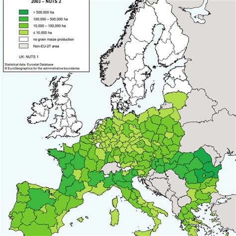 Natural Vegetation Of Europe The Different Colours Represent The