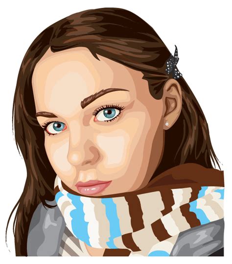 30 photo realistic vector illustration portraits 30 работ Картины художники фотографы на