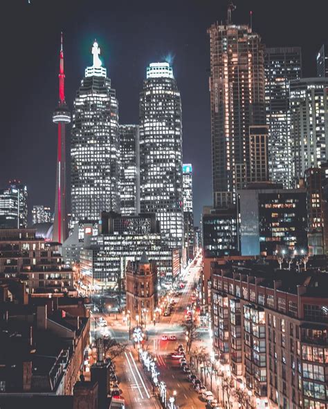 Toronto At Night 2017 Toronto Airport Toronto City Toronto Skyline