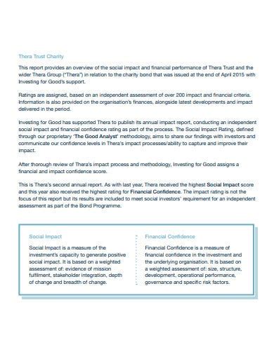 5+ Charity Impact Report Templates in PDF | Free & Premium ...