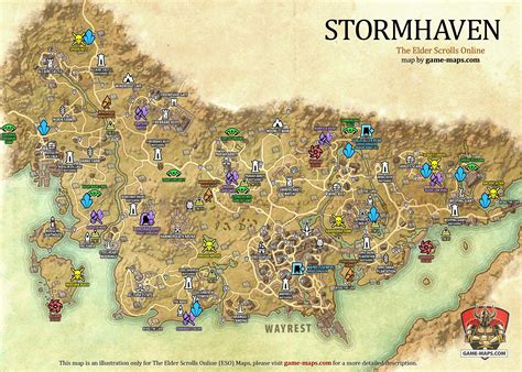 Stormhaven Map The Elder Scrolls Online Eso