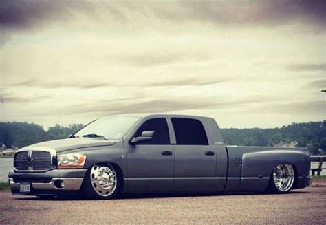 Bagged Slammed And Hella Flush Ram Extended Cab Dually Wheel And Tire