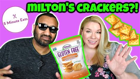Miltons Gluten Free Cheddar Cheese Baked Crackers Review Youtube