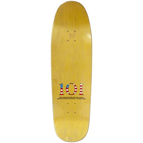 101 Natas Kaupas Patriot R7 Reissue Skateboard Deck Brown