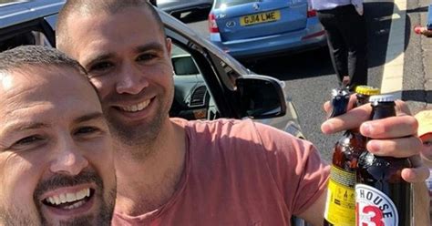 Cheers Paddy Mcguiness Enjoys Ice Cold Beers With Fellow Drivers After