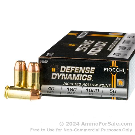 1000 Rounds Of Discount 180gr Jhp 40 Sandw Ammo For Sale By Fiocchi