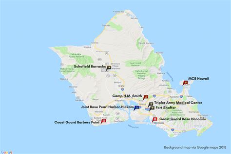 Honolulu Pearl Harbor Map