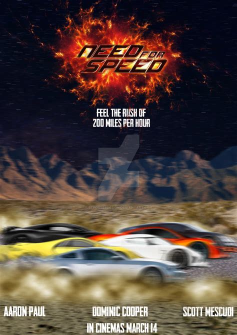 Need For Speed Movie Teaser Poster 2014 By Btposterdesign On Deviantart