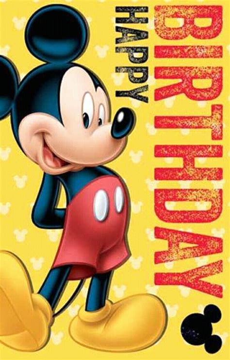 Best birthday wishes to greet your near and dear ones. Pin on Mickey Mouse