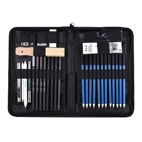 40pcs sketching pencil set stationery set professional drawing pencils kit set in standard