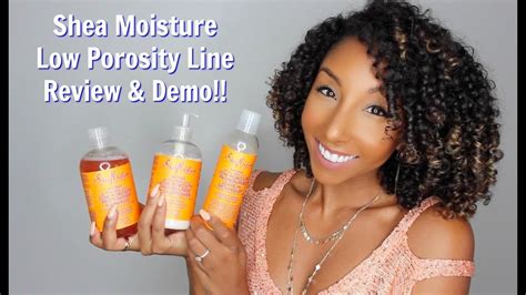 Shea Moisture Low Porosity Line Review And Demo Biancareneetoday Youtube