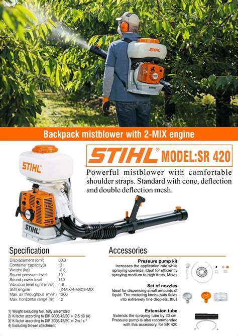 Here you may to know how to start stihl chainsaw. STIHL SR420 - Misting Machine