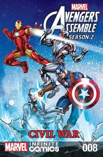 Marvel Universe Avengers Assemble Civil War 2017 8 Comic Issues