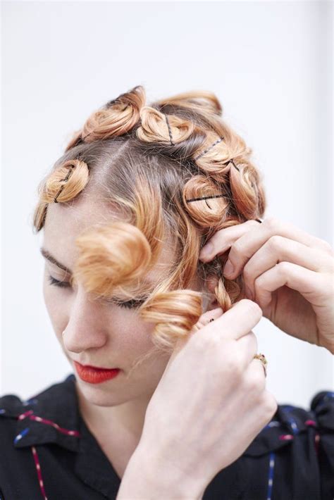 This At Home Pin Curl Hair Tutorial Will Give You Bouncy Waves Without