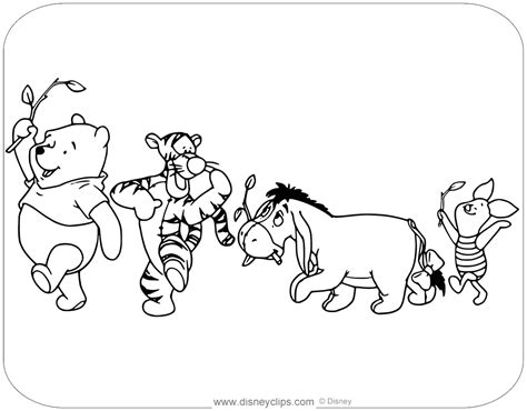 114 winnie the pooh printable coloring pages for kids. Winnie the Pooh & Friends Coloring Pages | Disneyclips.com