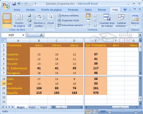 Unidad 13 Excel 2007 Esquemas Y Vistas Iii