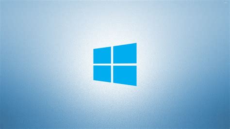 Free Download Windows 10 On Light Blue Simple Blue Logo Wallpaper