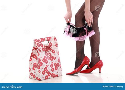 Girl Taking Off Underwear Stock Photo Image Of Panties