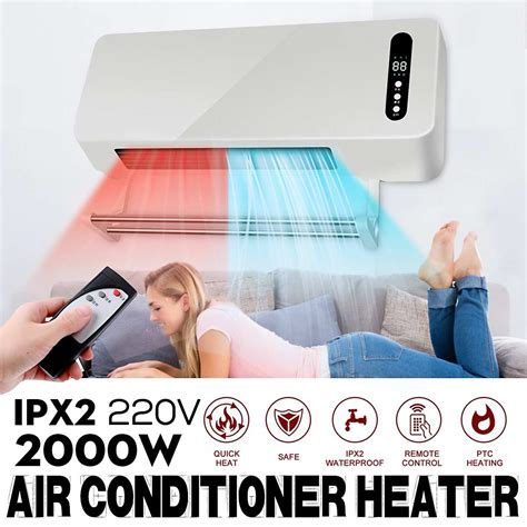 Newest 2000w Warm Cool Dual Use Wall Mounted Heater Timing Space