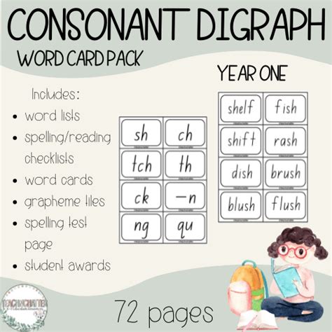 Mash 1st 2nd Class Consonant Digraph List