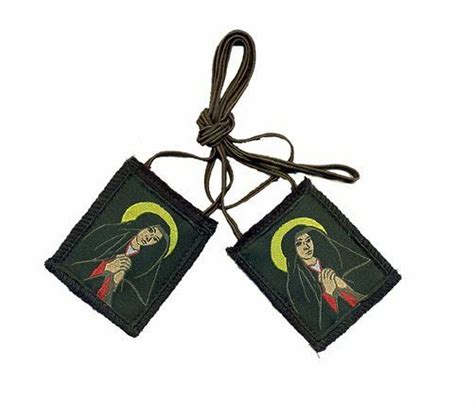 Our Lady Of Sorrows Black Scapular By Rose Scapular Corp Etsy