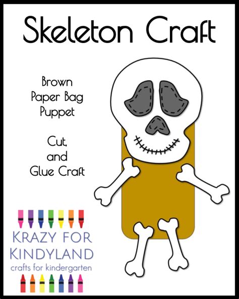 Skeleton Puppet Craft For Kids