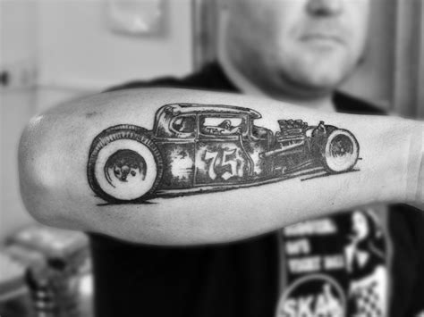 Hot Rod Tattoo By Stevegolliotvillers On Deviantart