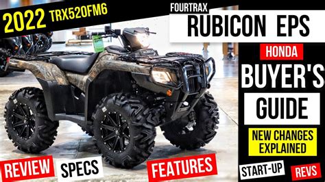 New Honda Rubicon 520 Eps 4x4 Atv Review Specs Changes Features