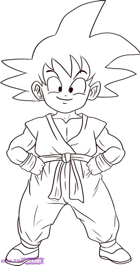 Imagen De Goku Niño Para Colorear Dragon Drawing Dragon Ball Artwork