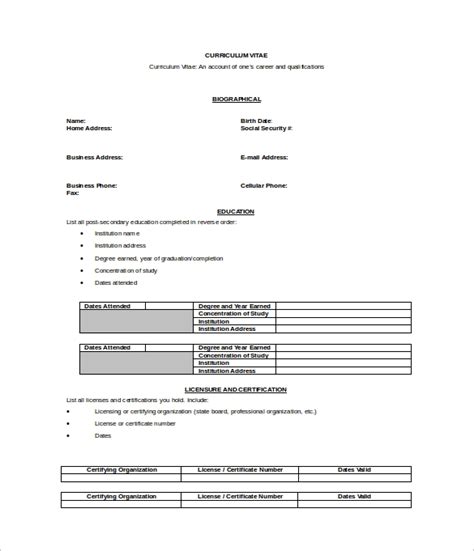 A curriculum vitae, or cv for short, is a professional document that summarizes your work history, education, and skills. Curriculum Vitae Cv English Example - Curriculum Vitae ...