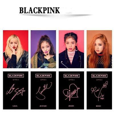 These super cool little photo cards of great quality dedicated to blackpink will make your photo cards are sooooo amazing and cute!! Kpop BLACKPINK Photocard Round Corner Photo Cards Rose ...