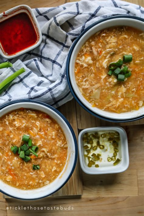 Hot and sour soup contains lots of health benefits and nutrients. Hot and Sour Soup - Restaurant Worthy! | Tickle Those ...