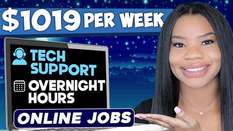 $1019 PER WEEK ONLINE JOBS! OVERNIGHT HOURS & MULTIPLE SHIFTS! LITTLE