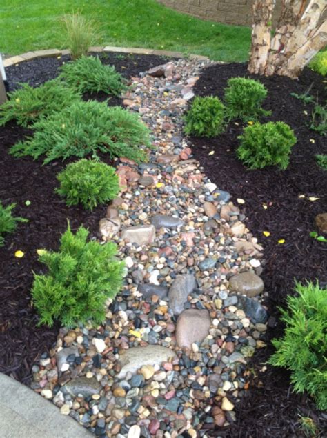 A great idea for a hub! 22 Beautiful River Rock Landscaping Ideas - Home and Gardens