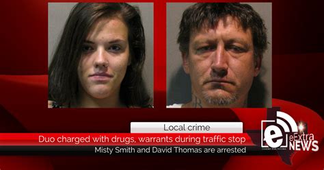duo charged with drugs warrants during traffic stop