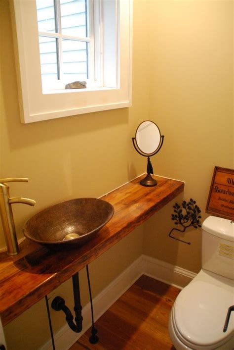 Crazy And Beautiful Tiny Powder Room With Color And Tile 35 Small