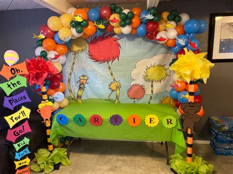 Lorax Party Cake Display Table Lorax Party Dr Seuss Birthday Party