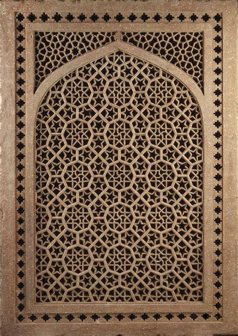Jali Screen Second Half Of The 16th Century India Red Sandstone