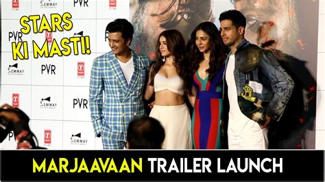 Marjaavaan Movie Trailer Launch With Riteish Deshmukh And Sidharth