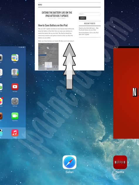 Close Apps Running In The Background For The Ipad Ios 7 Ipad Nerds