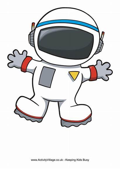 Astronaut Space Frame Clipart Theme Printables Craft