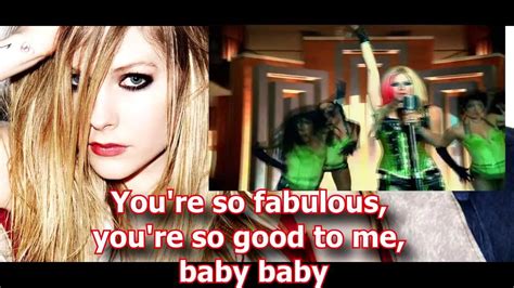 Avril Lavigne Hot Instrumental Lyrics Youtube