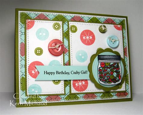 Happy Birthday Crafty Girl Cards By Kerri