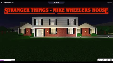 Bloxburg Stranger Things Mike Wheeler House Youtube