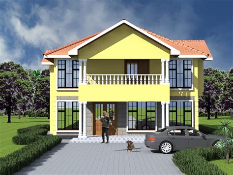 Simple 4 Bedroom House Designs In Kenya On 50100 Plot
