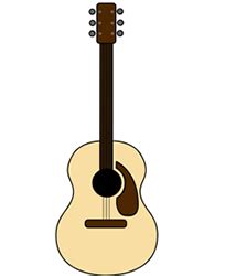 Classic acoustic and modern electric. Guitar Heroine