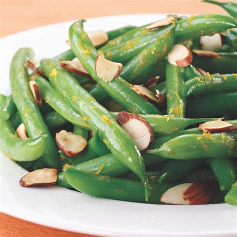 Orange Scented Green Beans With Toasted Almonds Recipe