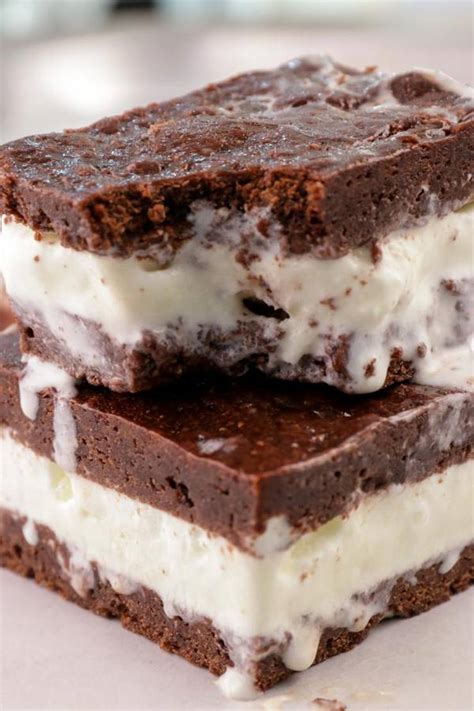I need not tell you that ice cream, ahem, freezes well. Keto Ice Cream Sandwich - BEST Chocolate Brownie Ice Cream ...